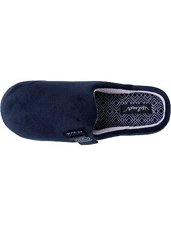 Pantofole mules soletta ergonomica in microvelour con donna Isotoner