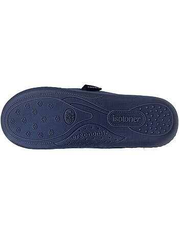 Pantofole mules soletta ergonomica in microvelour con donna Isotoner