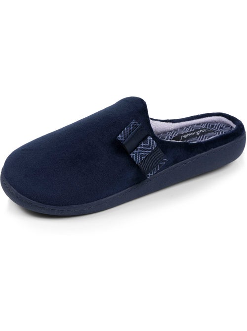 Pantofole mules soletta ergonomica in microvelour con donna Isotoner - Kiabi