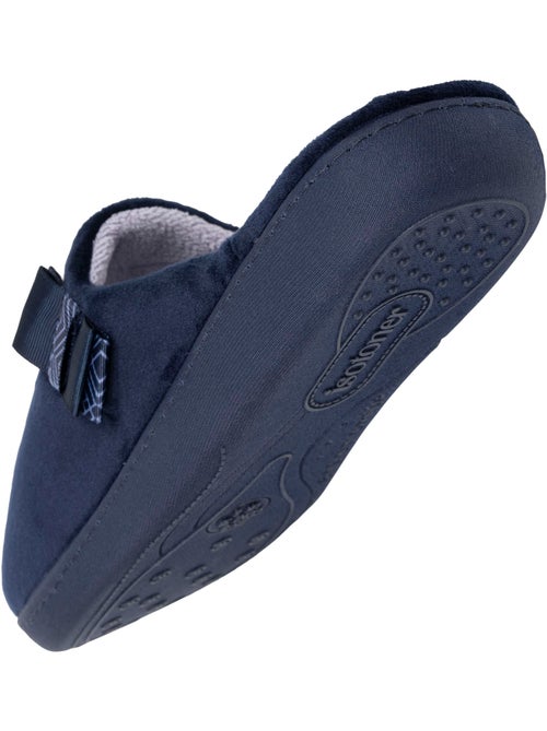 Pantofole mules soletta ergonomica in microvelour con donna Isotoner - Kiabi