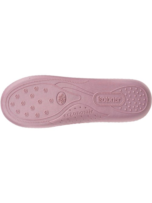 Pantofole mules soletta ergonomica in microvelour con donna Isotoner - Kiabi