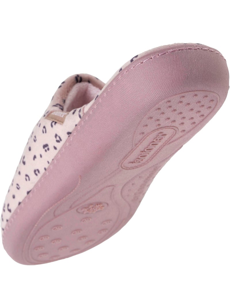 Pantofole mules soletta ergonomica in microvelour con donna Isotoner Rosato - Kiabi