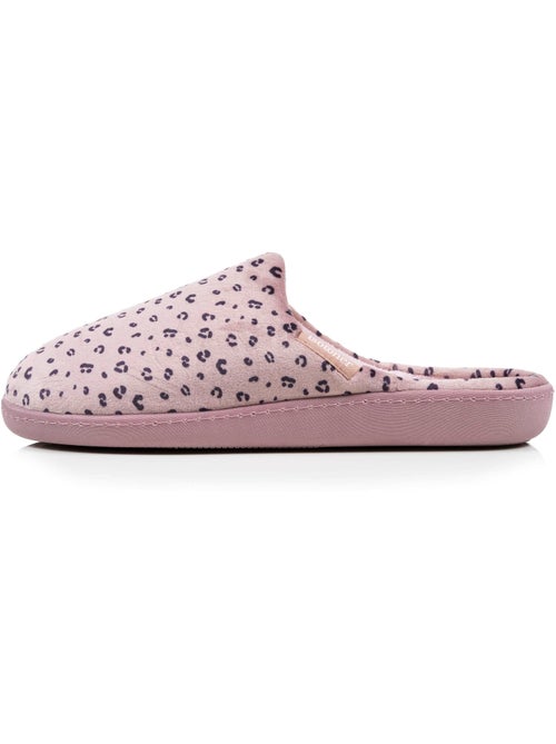 Pantofole mules soletta ergonomica in microvelour con donna - Kiabi Pantofole mules soletta ergonomica in microvelour con donna - Kiabi