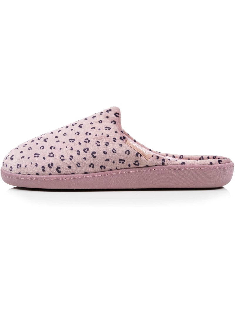 Pantofole mules soletta ergonomica in microvelour con donna Rosato - Kiabi
