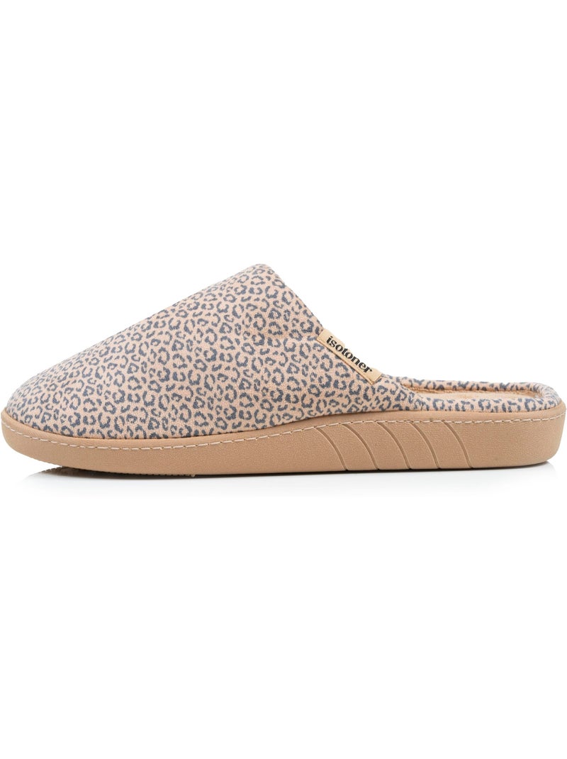 Pantofole mules soletta ergonomica in velluto, schiuma donna Beige - Kiabi