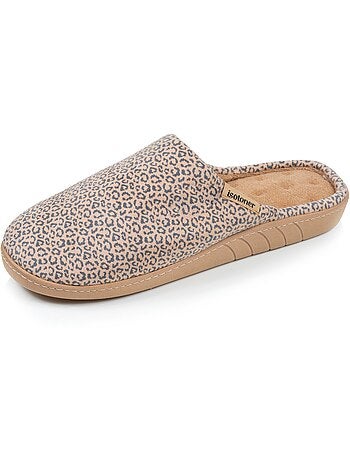 Pantofole mules soletta ergonomica in velluto, schiuma donna Isotoner