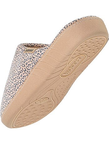 Pantofole mules soletta ergonomica in velluto, schiuma donna Isotoner