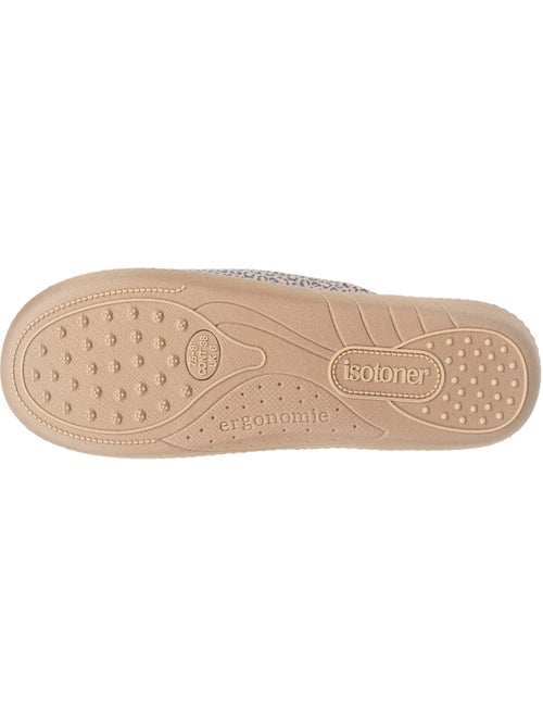 Pantofole mules soletta ergonomica in velluto, schiuma donna Isotoner - Kiabi