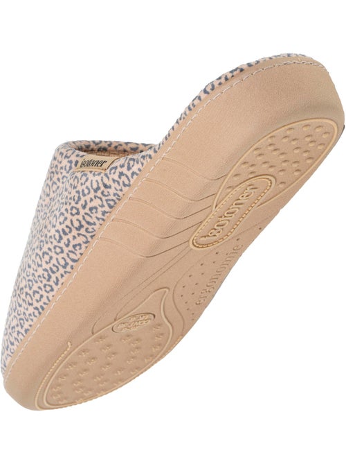 Pantofole mules soletta ergonomica in velluto, schiuma donna Isotoner - Kiabi