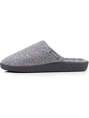 Pantofole mules soletta ergonomica in velluto, schiuma donna Isotoner