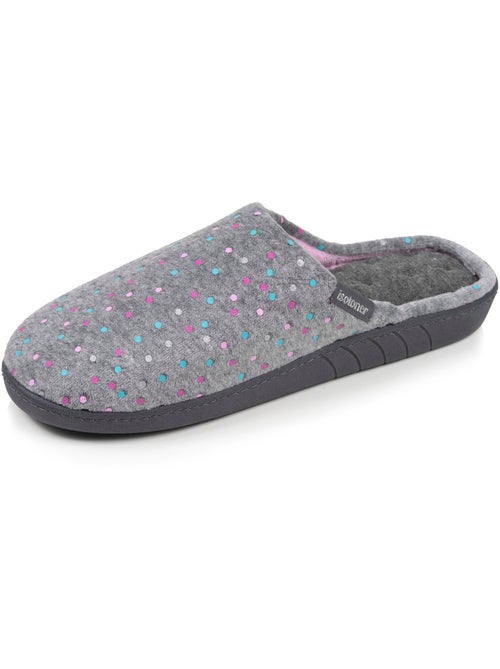 Pantofole mules soletta ergonomica in velluto, schiuma donna Isotoner - Kiabi