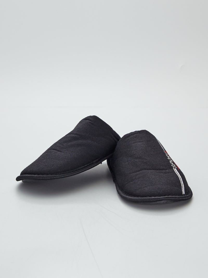 Pantofole mules 'sport' nero - Kiabi