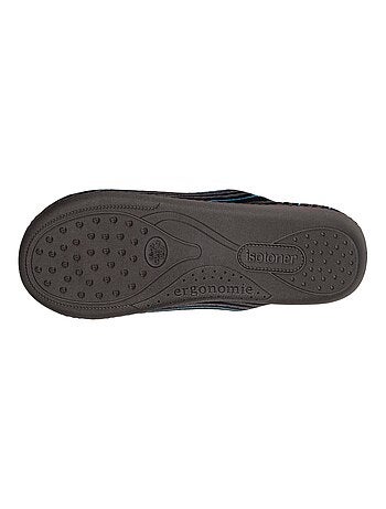 Pantofole mules strisce uomo Isotoner