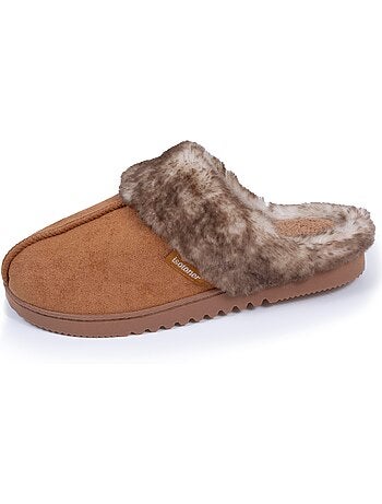 Pantofole mules suéfine, caldo donna isotoner