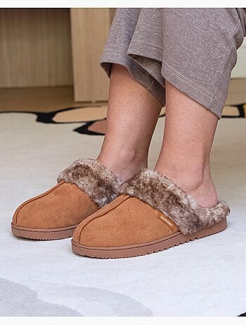 Pantofole mules suéfine, caldo donna isotoner