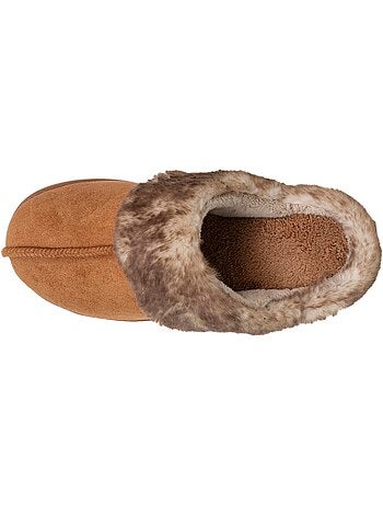 Pantofole mules suéfine, caldo donna isotoner