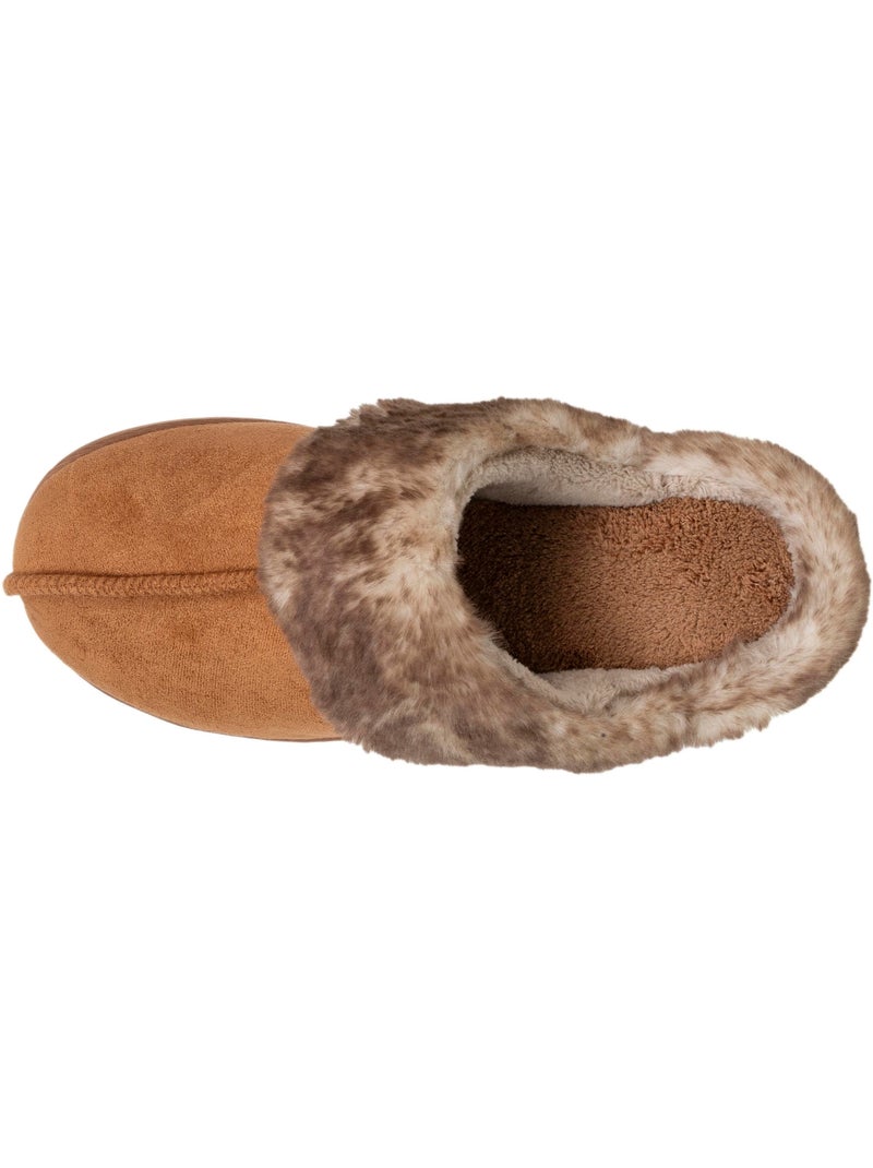 Pantofole mules suéfine, caldo donna isotoner Cammello - Kiabi