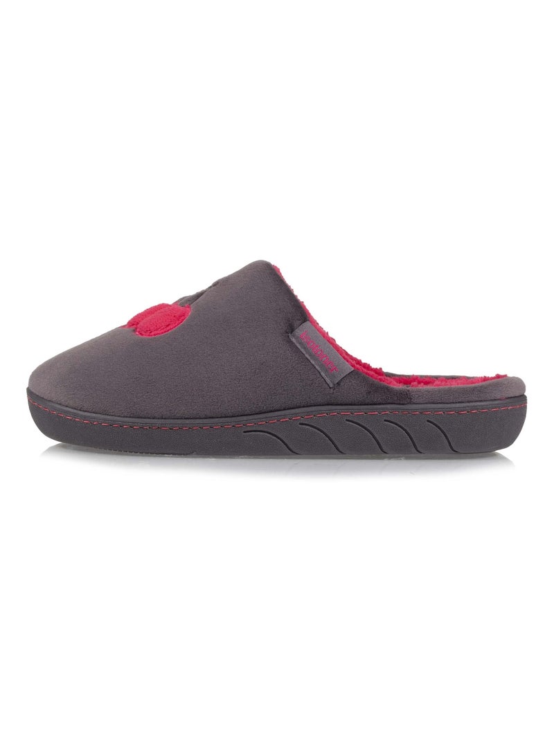 Pantofole mules Suola antiscivolo bambina Isotoner Grigio scuro - Kiabi