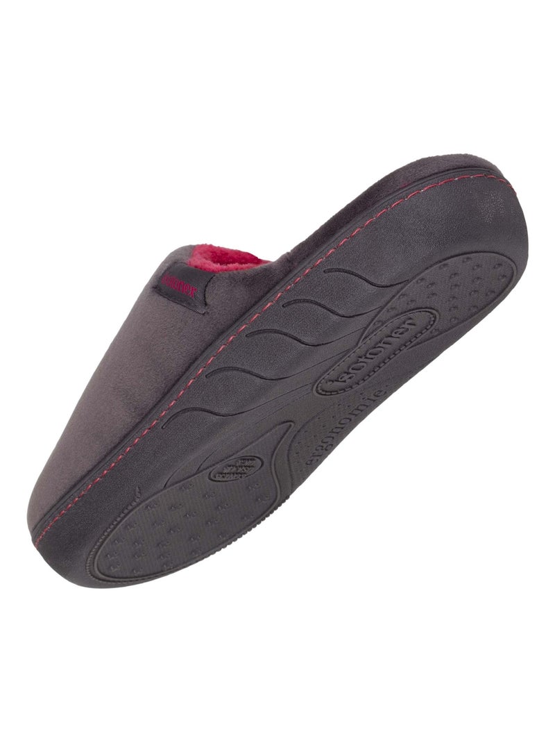 Pantofole mules Suola antiscivolo bambina Isotoner Grigio scuro - Kiabi