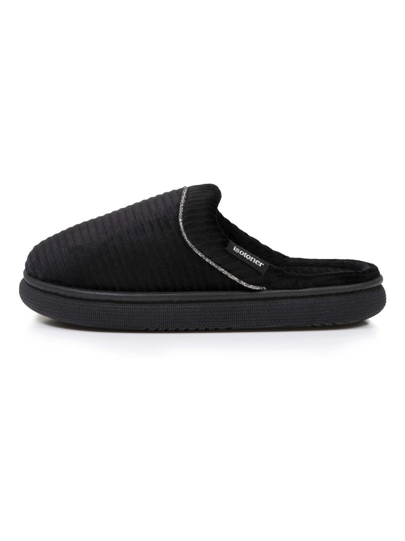 Pantofole mules suola bloup comfort donna Isotoner Nero - Kiabi
