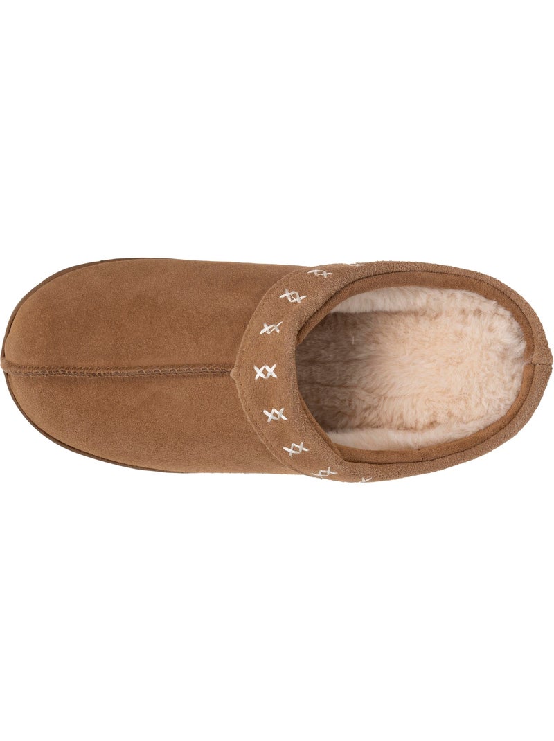 Pantofole mules suola con plateau di 3,5 cm donna Cammello - Kiabi