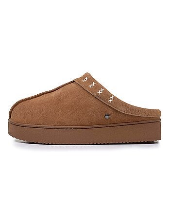 Pantofole mules Suola con plateau di 3,5 cm donna Isotoner