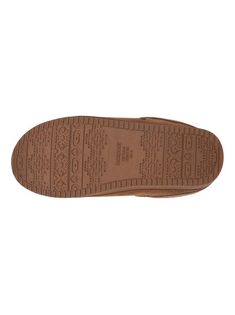 Pantofole mules Suola con plateau di 3,5 cm donna Isotoner Cammello - Kiabi