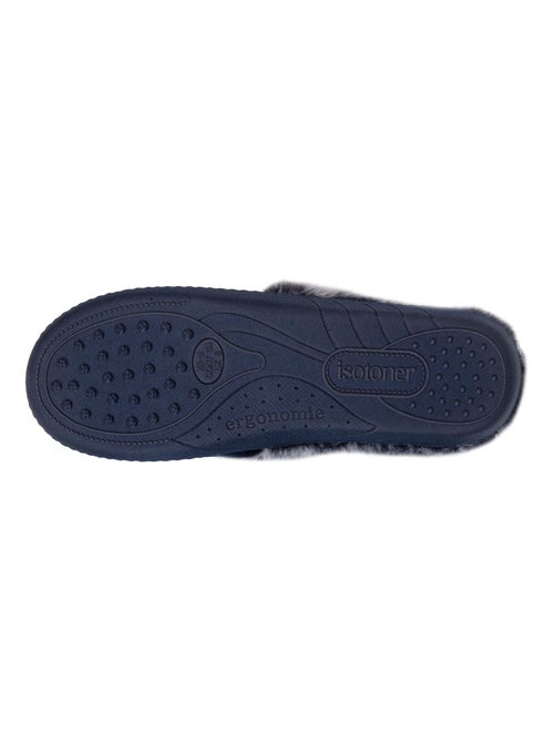 Pantofole mules suola ergonomica comfort, velour donna Isotoner - Kiabi