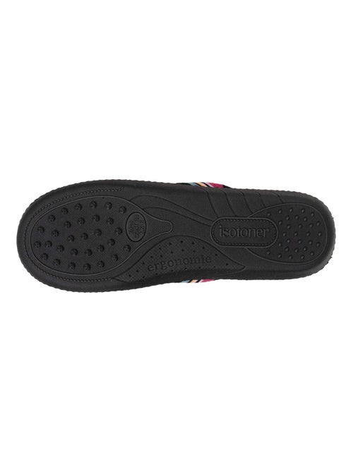 Pantofole mules suola ergonomica comfort, velour donna Isotoner - Kiabi