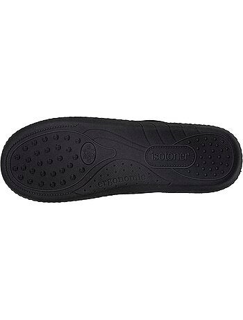 Pantofole mules suola ergonomica comfort, velour donna isotoner