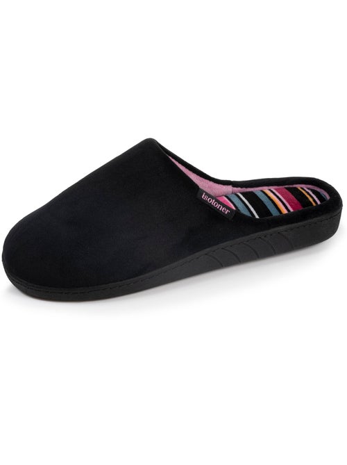 Pantofole mules suola ergonomica comfort, velour donna isotoner - Kiabi