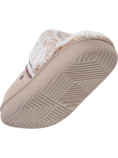 Pantofole mules suola in cuoio bloup extra comfort donna - Kiabi