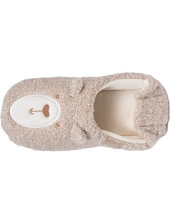 Pantofole mules suola in sherpa e antiscivolo donna isotoner