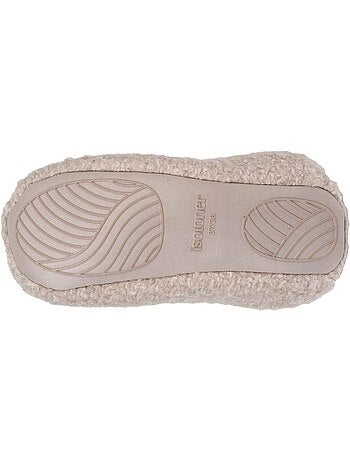 Pantofole mules suola in sherpa e antiscivolo donna isotoner