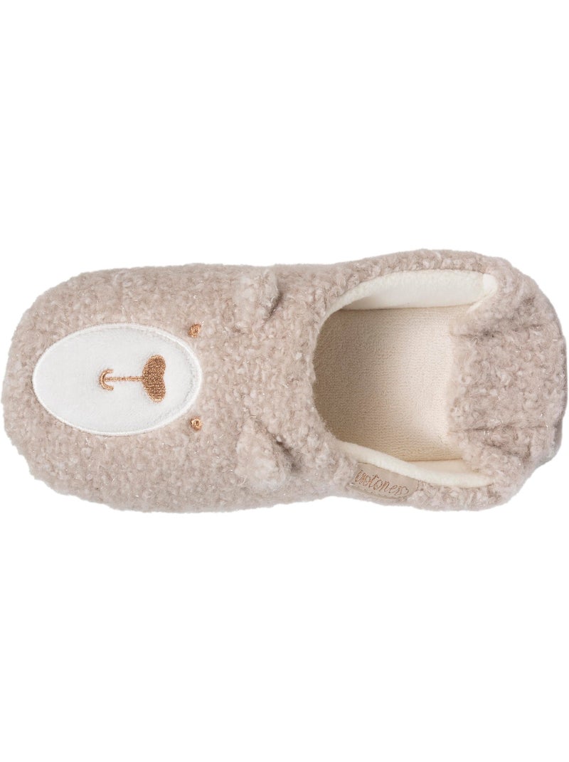 Pantofole mules suola in sherpa e antiscivolo donna isotoner Beige - Kiabi