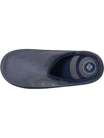 Pantofole mules suola in velluto bloup extra comfort uomo isotoner
