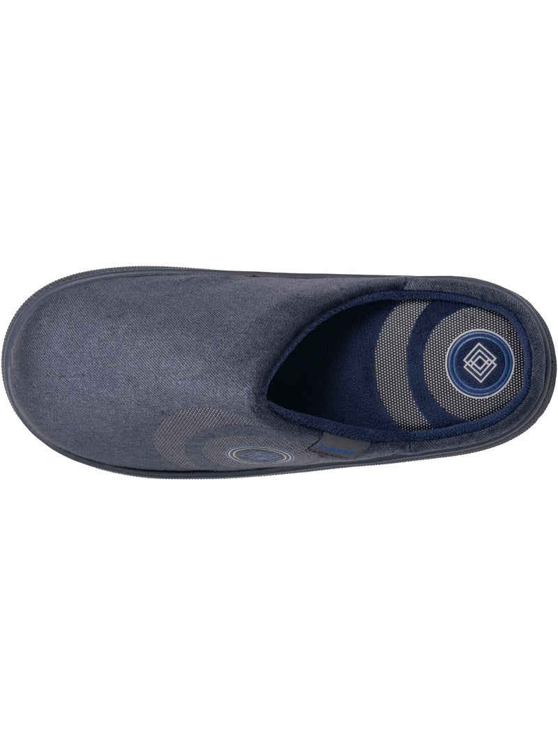 Pantofole mules suola in velluto bloup extra comfort uomo isotoner Blu marino - Kiabi