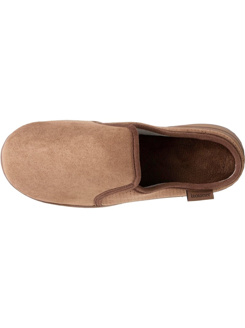 Pantofole mules suola sportiva in pelle scamosciata, uomo Cammello - Kiabi