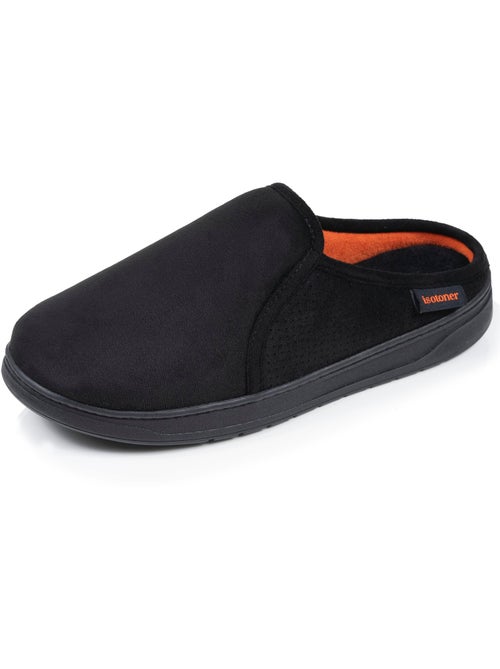 Pantofole mules suola sportiva in pelle scamosciata, uomo Isotoner - Kiabi