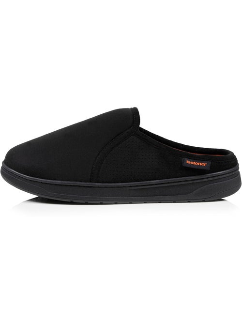 Pantofole mules suola sportiva in pelle scamosciata, uomo Isotoner - Kiabi