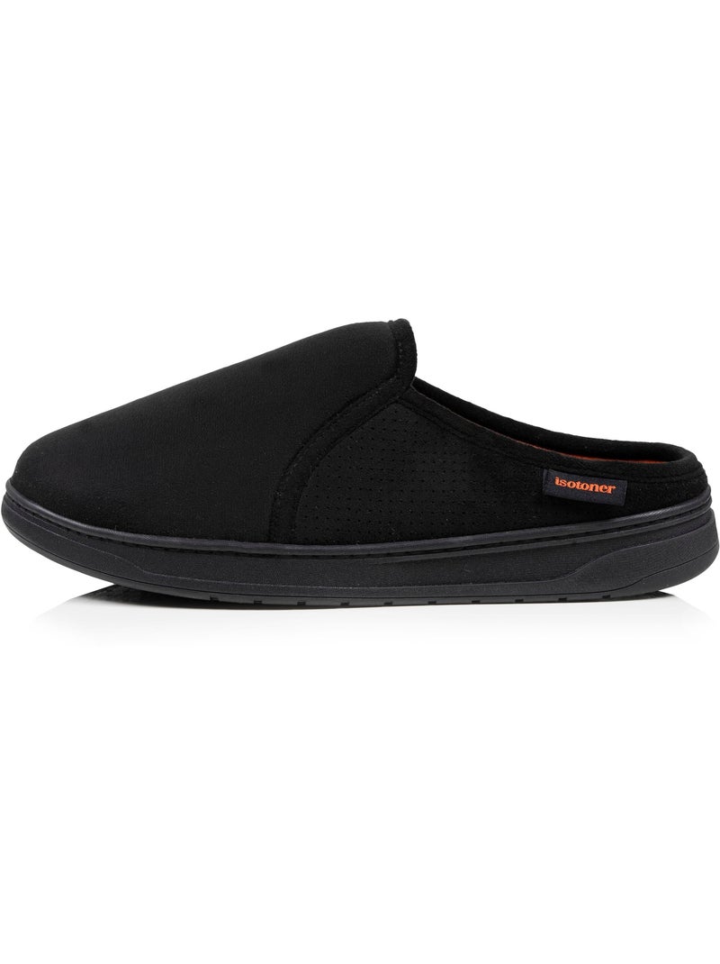 Pantofole mules suola sportiva in pelle scamosciata, uomo Isotoner Nero - Kiabi