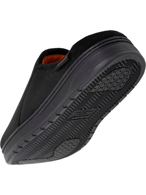 Pantofole mules suola sportiva in pelle scamosciata, uomo Isotoner - Kiabi