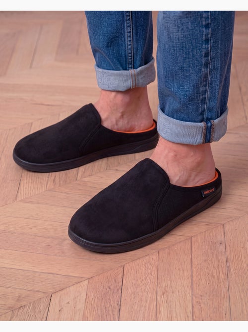 Pantofole mules suola sportiva in pelle scamosciata, uomo - Kiabi Pantofole mules suola sportiva in pelle scamosciata, uomo - Kiabi