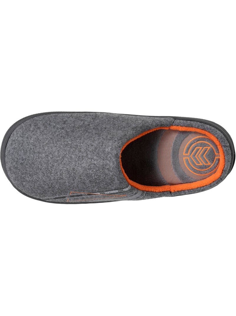 Pantofole mules suola ultra morbida e confortevole uomo Isotoner Grigio melangiato - Kiabi