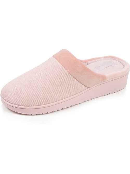 Pantofole mules tacco in jersey memory foam 3,7 cm donna Isotoner - Kiabi