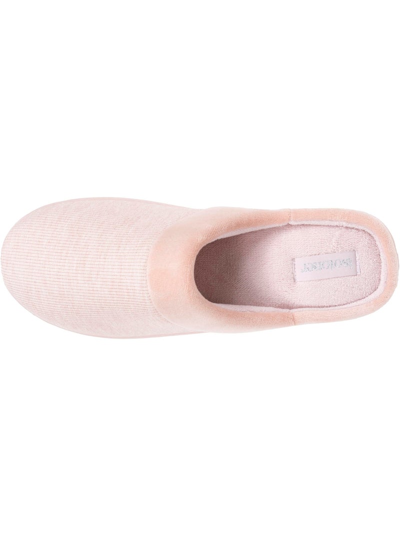 Pantofole mules tacco in jersey memory foam 3,7 cm donna Isotoner Rosato - Kiabi