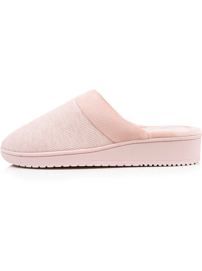 Pantofole mules tacco in jersey memory foam 3,7 cm donna Isotoner Rosato - Kiabi