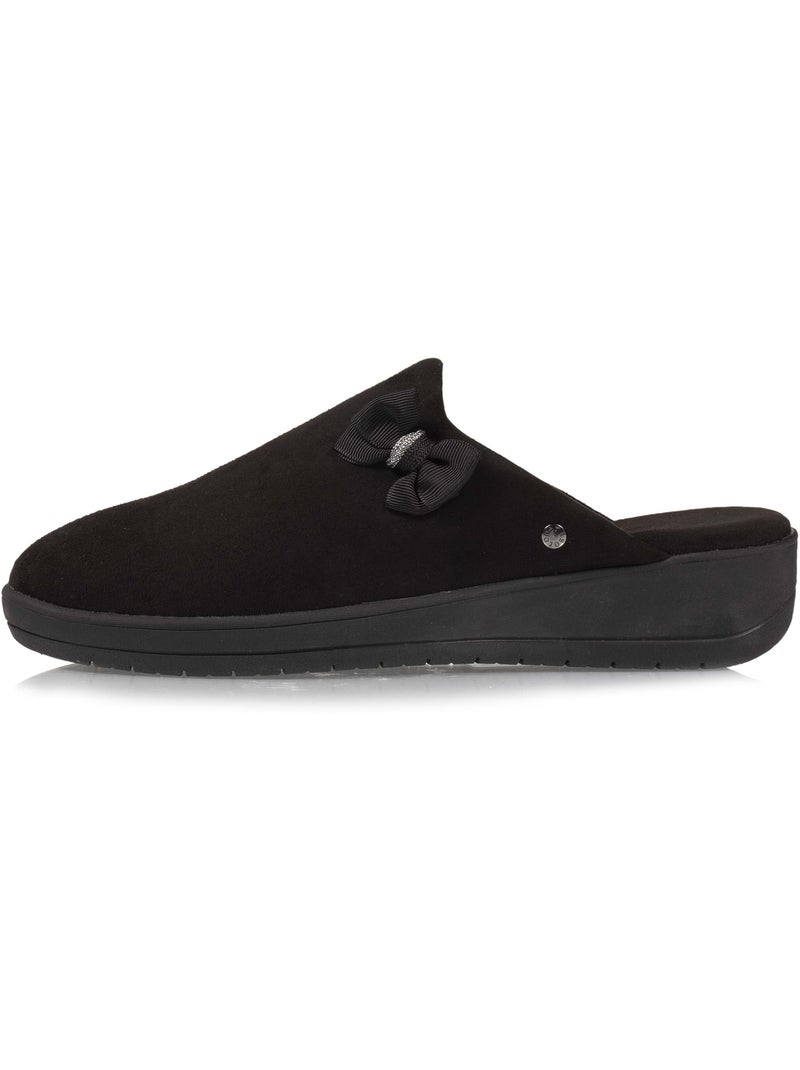 Pantofole mules tacco piccolo di 4,5 cm donna isotoner Nero - Kiabi