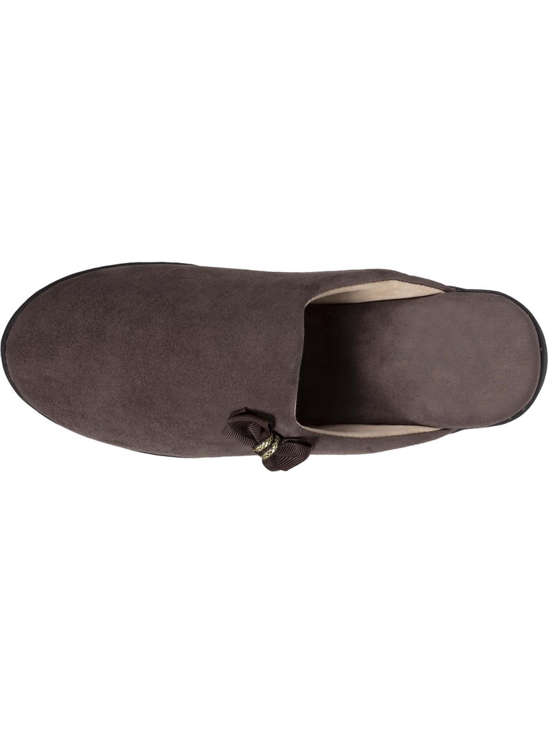 Pantofole mules tacco piccolo di 4,5 cm donna isotoner Tortora - Kiabi