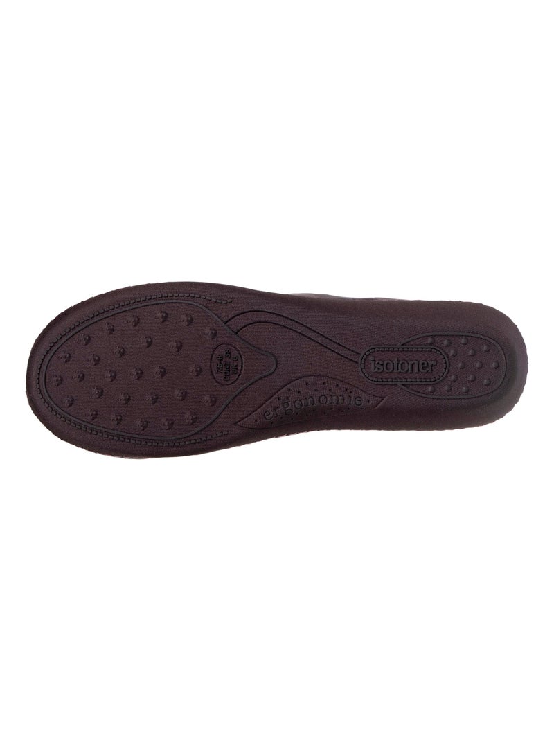 Pantofole mules tacco ultra morbido e ultra confortevole donna Isotoner Grigio scuro - Kiabi